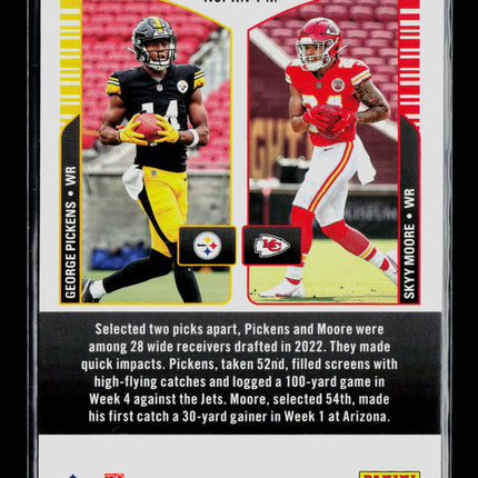 2023 Panini Contenders Football Round Numbers George Pickens Skyy Moore #RN-PM