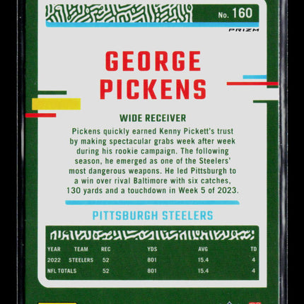 2023 Panini Donruss Optic George Pickens #160 Holo
