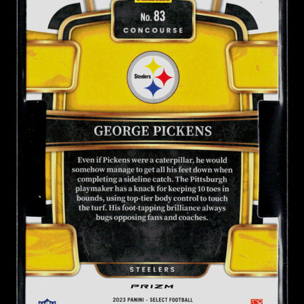 2024 Panini Select Football George Pickens #83 Silver