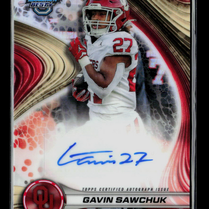 2024 Bowman University's Best Football Gavin Sawchuk #BOA-GS Auto