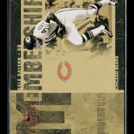2005 Donruss Classics Membership Gale Sayers #MS-10 0129/1000
