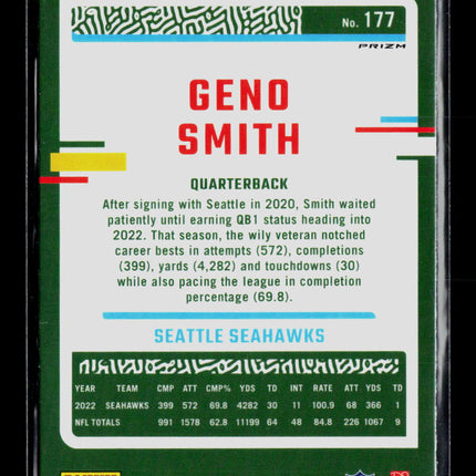 2023 Panini Donruss Optic Geno Smith #177 Prizm Holo