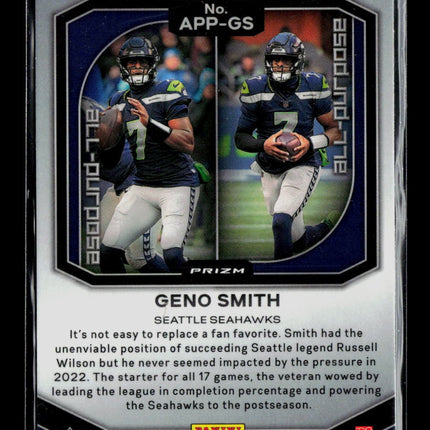 2023 Panini Prizm All-Purpose Geno Smith #APP-GS Silver