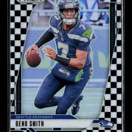 2024 Panini Prizm Football Geno Smith #259 Black White Checker