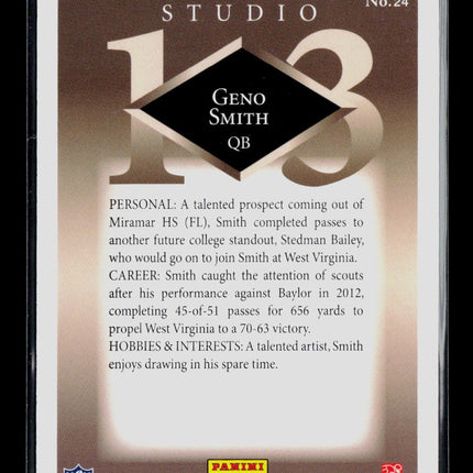 2013 Panini Studio Geno Smith #24