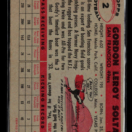 1956 Topps Gordon Soltau #2