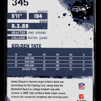 2010 Score Golden Tate #345