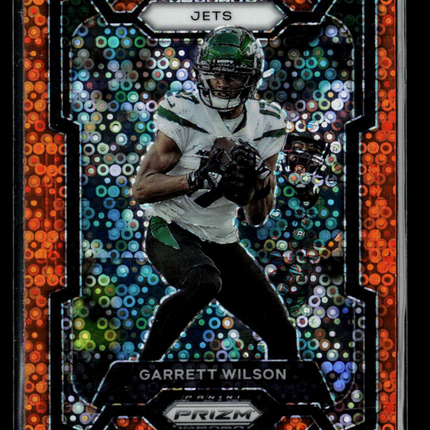 2023 Panini Prizm Garrett Wilson #233 Orange Disco