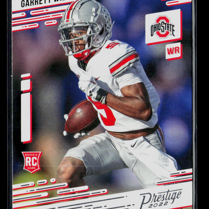 2022 Panini Chronicles Prestige Draft Picks Garrett Wilson #7 RC