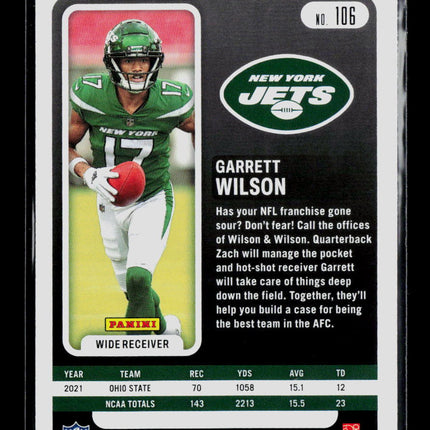 2022 Panini Absolute Football Garrett Wilson #106