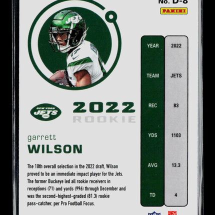 2023 Panini Chronicles Dynagon Football Garrett Wilson #D-8 RC