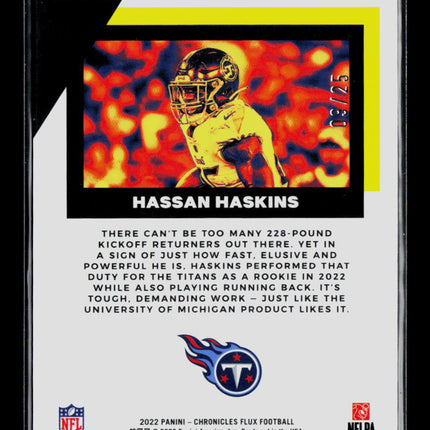 2023 Panini Chronicles Flux Hassan Haskins #FX-13 RC 09/25