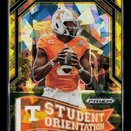 2023 Panini Prizm Draft Picks Student Orientation Hendon Hooker #SO-5 Yellow Ice