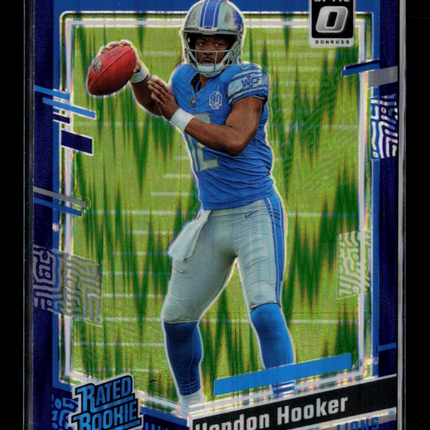 2023 Donruss Optic Hendon Hooker #234 Purple Shock