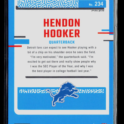 2023 Panini Donruss Optic Hendon Hooker #234 Blue