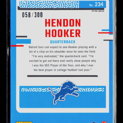 2023 Panini Donruss Optic Football Hendon Hooker #234 058/300