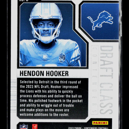 2023 Panini Contenders Football Draft Class Hendon Hooker #8 RC