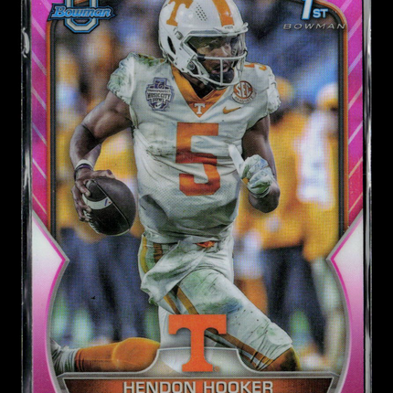2022 Bowman University Hendon Hooker #21 Pink