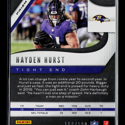 2019 Panini Prizm Hayden Hurst #69 Blue Wave 168/199
