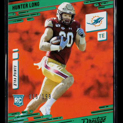 2021 Panini Prestige Hunter Long #271 Xtra Points Green RC 016/199