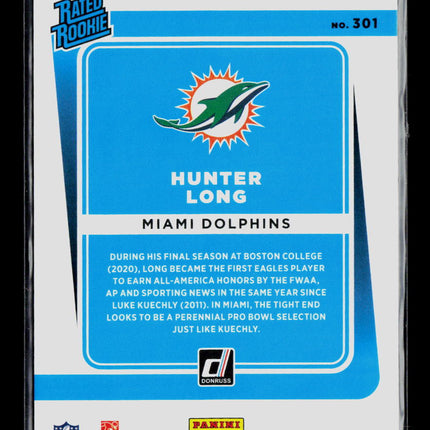 2021 Donruss Hunter Long #301 Purple 326/500
