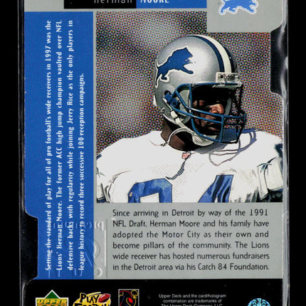 1998 Upper Deck Black Diamond Premium Cut Herman Moore #PC28
