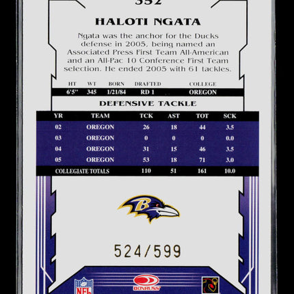 2006 Score Select Haloti Ngata #352 524/599