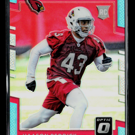 2017 Donruss Optic Haason Reddick #146 Aqua RC 027/299