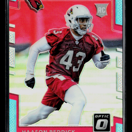 2017 Panini Donruss Optic Haason Reddick #146 Aqua RC 005/299