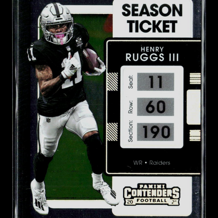 2021 Panini Contenders Henry Ruggs III #58 063/199