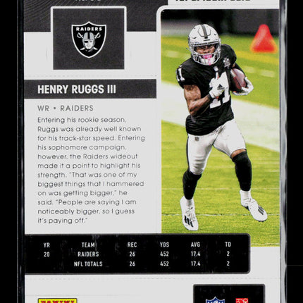 2021 Panini Contenders Henry Ruggs III #58 063/199