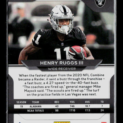 2020 Panini Prizm Henry Ruggs III #372 RC