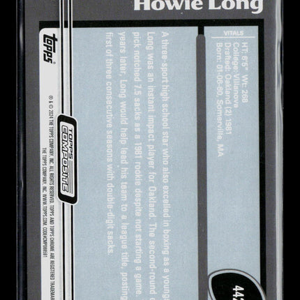 2024 Topps Composite Howie Long #442 Green 003/250