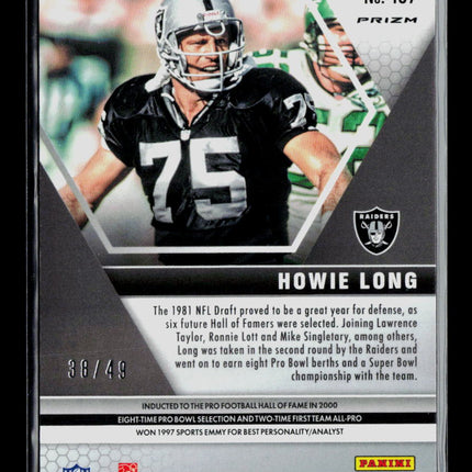 2020 Panini Mosaic Howie Long #107 Pink 38/49