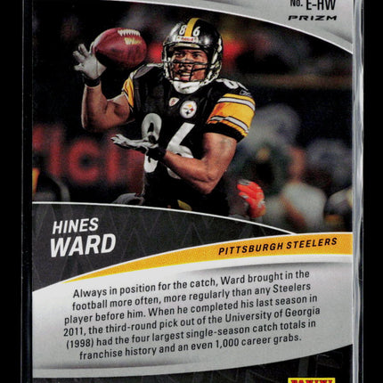 2023 Panini Mosaic Football Hines Ward #E-HW Silver