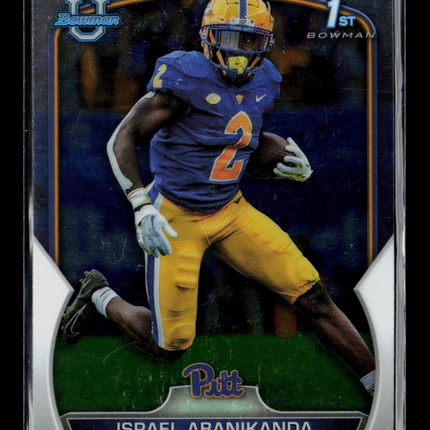 2022 Bowman University Israel Abanikanda #95 1st Bowman