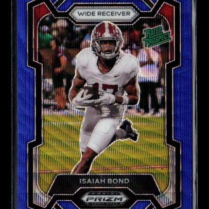 2024 Panini Prizm Draft Picks Isaiah Bond #184 Blue 054/249