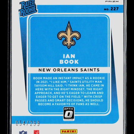 2021 Panini Donruss Optic Ian Book #227 Light Blue 054/299
