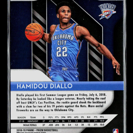 2018 Panini Prizm Hamidou Diallo #9 RC Silver