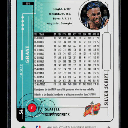1999 Upper Deck MVP Silver Script Horace Grant #114