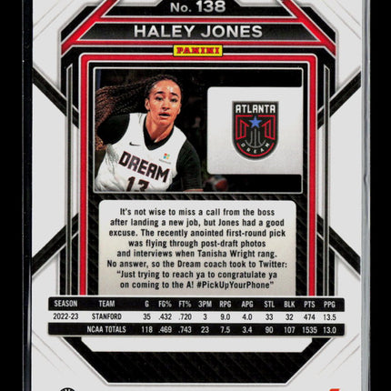 2023 Panini Prizm WNBA Haley Jones #138 RC