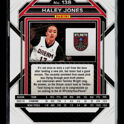 2023 Panini Prizm WNBA Haley Jones #138 RC