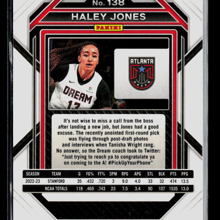 2023 Panini Prizm WNBA Haley Jones #138 RC