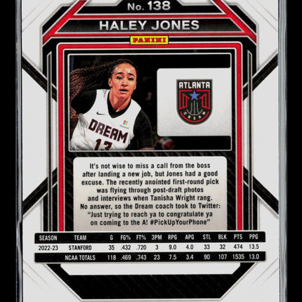 2023 Panini Prizm WNBA Haley Jones #138 RC