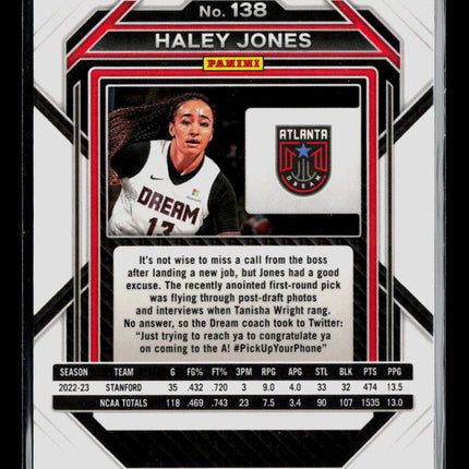 2023 Panini Prizm WNBA Haley Jones #138 RC