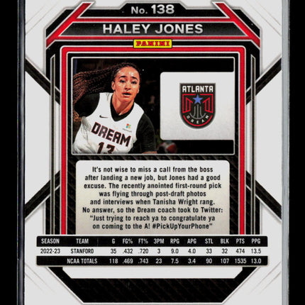 2022 Panini Prizm Haley Jones #138 RC