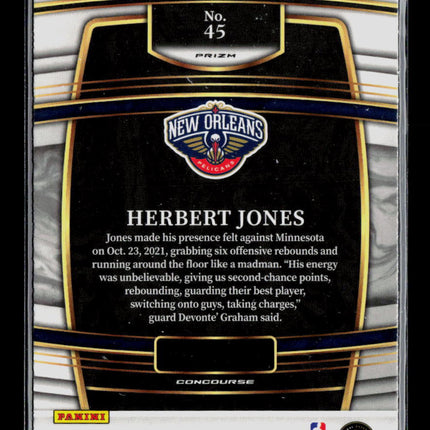 2022 Panini Select Herbert Jones #45 RC