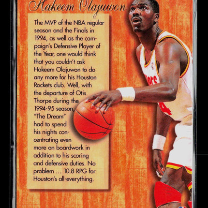 1995 Flair Hardwood Leader Hakeem Olajuwon #10 of 27
