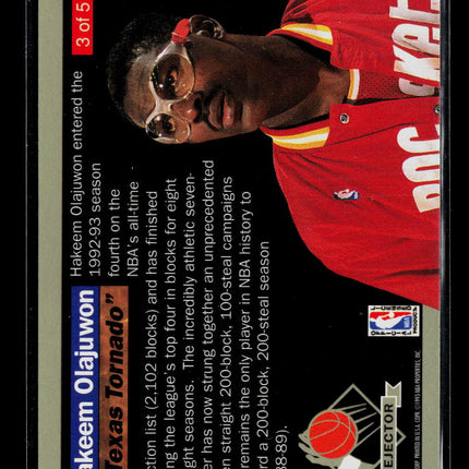 1993 Fleer Ultra Rejector Hakeem Olajuwon #3