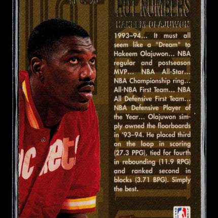 1993 Flair Hot Numbers Hakeem Olajuwon #11